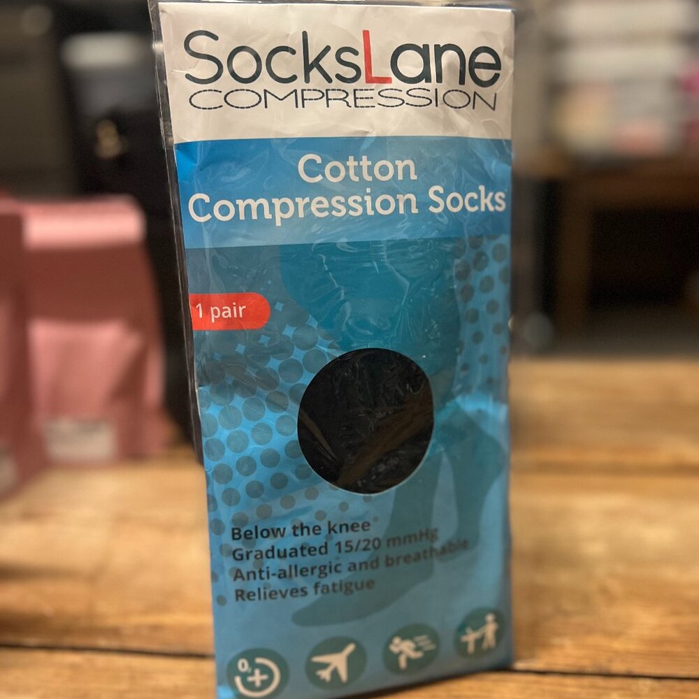 New Below the Knee Compression Sock Graduated 15/20 mmHg